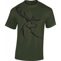 Hunter T-Shirt Men: Deer Buck - Gift for Hunters - Hunting T-Shirt Men - Hunter Clothing Hunting Accessories