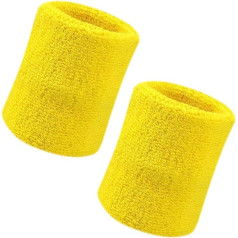 Vidillo 2 Pack 4 Inch Soft Thick Cotton Wrist Sweatbands tenisa vingrošanai Futbols Basketbols Skrejošāšana