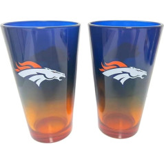 Lielisks zīmols Denver Broncos NFL Pint glāžu komplekts 2 475 ml