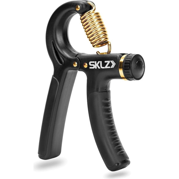 SKLZ Trainer Grip Strength Trainer, roku stiprinātājs, spēka trenažieris, regulējama pretestība, melns, 9.07-40.82 kg, viens izmērs