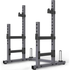 PASYOU SR30 Squat Rack Dumbbell Stand, Multi-Functional Barbell Rack, Height-Adjustable Double Barbell Rack, Training Device for Home, Gym Standard Max. up to 800 kg