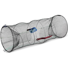 Storfisk fishing & more XXL Bait Fish Trap Extra Large (90 cm x 40 cm) ar pārtikas maisiņu un atveri zivju izņemšanai, ieskaitot 3 m auklu