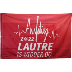 1. FC Kaiserslautern karoga pacelšana, Lautre is Widder Do, FCK karogs 120 x 180 cm