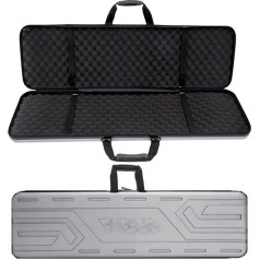 REMEK Long Weapons Cietais ieroču futrālis šautenēm Long Gun Case Ieroču futrālis Hard Plastic Aluminium Case Medību futrālis ar olu kokvilnu Long Universal Box