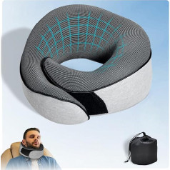 Comfy Travel Ergocushion Pro 2.0 kakla spilvens Aeroplane 100% Memory Foam Adult Travel Pillow Comfort Comfytravel The Original, Soft Fit, Ideal for Travel by Plane, Car, Train