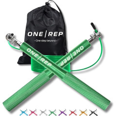 ONE REP Profesionāla Crossfit skriešanas virve Alumīnija ātruma lēciena virve Fitnesa skriešanas virve ar lodīšu gultni un neslīdošo rokturi Jump Rope Skipping Rope Skriešanas virve Boksa sievietēm vīriešiem