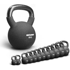 NEOLYMP Kettlebell / Kettlebell (2-28 kg) Made of Cast Iron with Neoprene Coating