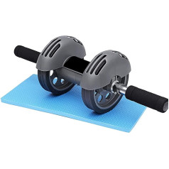 SUICRA Automātiska dubultā riteņu dubultā riteņu spiediena Ab Roller Exercise Abdominal Trainer Vēdera muskuļu vingrinājumu aprīkojums Abs Roller Ab Wheel