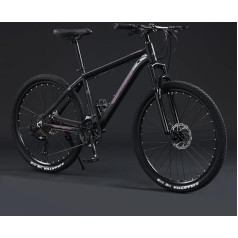 27,5 collu kalnu velosipēds Hardtail, amortizējošs 24 ātrumu velosipēds, kalnu velosipēds vīriešiem un sievietēm, kalnu velosipēds pieaugušajiem, brīvdabas sporta veids, piemērots bezceļa riepām, dubultie disku bremzes