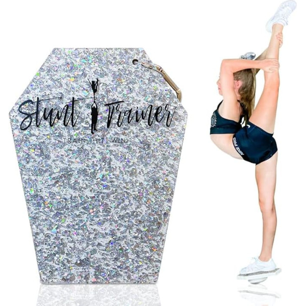 Stunt Trainer Cheer Stand for Cheerleading Flyer Balance and Stunting Cheerleader Training Board Equipment for Flexibility Core Strength and Conditioning, Grey