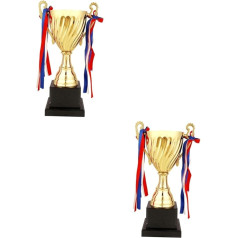 HLUONGTN 2 gab. liela trofeja Classic Trophy Game Trophy Sporta sacensību trofeja Basketbola trofeja/kā parādītsx2Pcs/24.5X8Cmx2Pcs