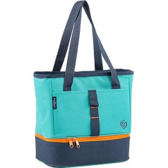 Greenfield Collection - Coast Small 26L Tote Bag - izolēta piknika soma ar vairākiem nodalījumiem pludmales, kempinga, pārgājienu, grilēšanas un ģimenes brīvdabas aktivitātēm (zila)