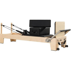 Maple Pilates Reformer Machine, Koka Pilates Reformer, Reformer Machine, Pilates Studio Machine, Mājas Pilates Reformers, Mājas studijas aprīkojums, Maksimālais svars 350 kg