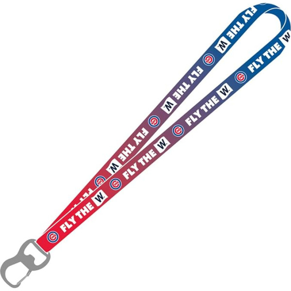 Pro Specialties Group Chicago Cubs Fly The W Obmre Lanyard, daudzkrāsains, daudzkrāsains