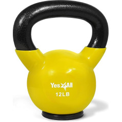 Yes4All Unisex Adult NVF1 Kettlebell, C. Yellow, 5,4 kg, 12 lb