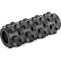 Rumbas rullītis Rumble Roller Extra Firm Rumble Roller - melns, 12,5 x 30 cm