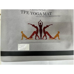 MAXYOGA® salokāms jogas paklājs neslīdošs, viegls, videi draudzīgs TPE materiāls Ideāls izmērs: 183 * 61 * 6 mm (zils)