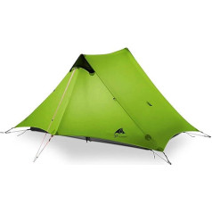 3F UL GEAR lanshan 2 telts 2 Person Oudoor Ultralight kempinga telts 3 sezonas Professional 15D Silnylon Rodless telts 4 sezonas