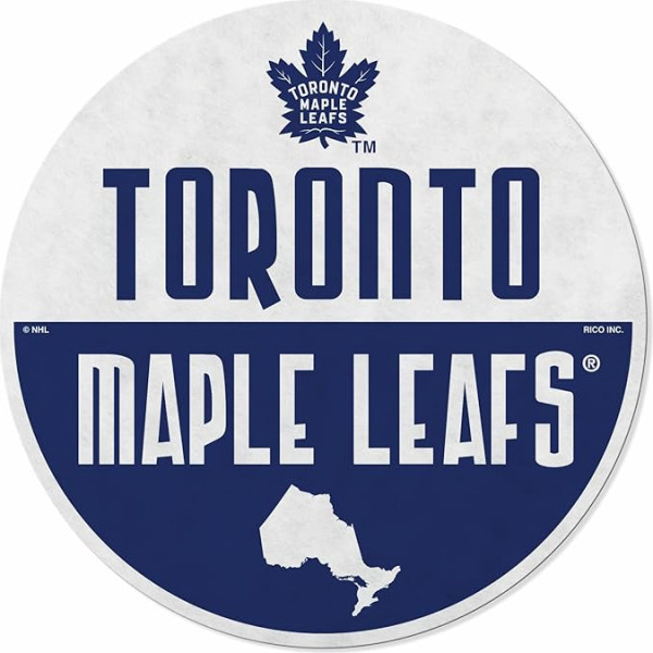 Rico Industries NHL Toronto Maple Leaves Classic Shape Cut Bunting Mājas dzīvojamā istaba apdare Soft Felt EZ Hanging