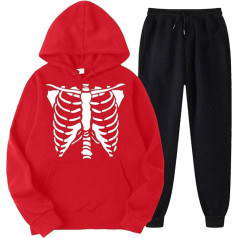 Sieviešu Jogging Suit Set, Hoodie un skriešanas bikses, Hoodie Suit, drukāts Halloween Tracksuit Set, 2-diegu Hooded Tracksuit Set, Loose Casual Lounge Set, Fashionable Winter Streetwear, Running