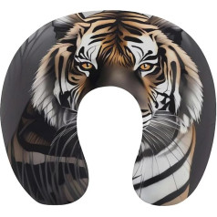 WYUSPGK Ceļojumu spilvens, Tiger at Rest Print kakla spilvens U-veida spilvens Ceļojumu kakla spilvens Memory Foam Pillow Airplane Pillow Portable Pillow Portable Pillow