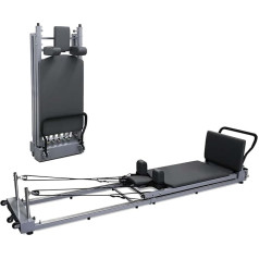 SHAIRMB Pilates Reformer mašīna, Pilates gulta, izgatavota no gumijas izturības treniņa, salokāma Reformer ierīce, līdz 150 kg svara ietilpība, studijai mājās, jogas apmācībai