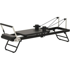 LIBRACTA Pilates Reformer mašīna, salokāms Pilates aprīkojums mājas treniņiem, salokāms Pilates Reformer tērps, Reformer ķermeņa izturības stiepšanas līdzsvara vingrinājumu treniņiem