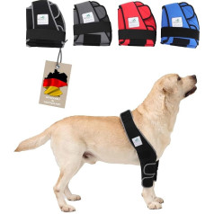 Nature Pet ® Ellenbogenbandage Hund/Liegeschwielenbandage mit Netzeinsatz für Kühl- oder Wärmepads (XS Schwarz)