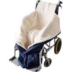 HOVCEH Ziemas ratiņkrēsla sega, vēja necaurlaidīgs siltums ratiņkrēsla kāju sega, Slip-On Bag Wheelchair Adult, sega ratiņkrēslam, ratiņkrēsla sega, kāju sega, universāls piemērots ratiņkrēsliem (zila)