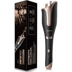 Inovatīvas automātiskās cirtas visiem vecumiem Sienas iekārta, gultas veļa Curling Iron (melns zelts)