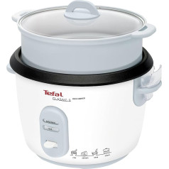 Tefal RK1011 rīsu vārītājs | Iepriekš iestatītas gatavošanas programmas | 10 tasīšu ietilpība (5L) | Automātiskā sasilšanas funkcija | Manuālā regulēšana | Ideāla rīsu pagatavošana | Tvaika grozs iekļauts | 700W