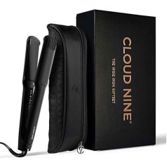 CLOUD NINE The Wide Iron - Haarglätter - Breite Keramikplatten mit Mineralstoffen für üppiges Volumen - Haarfreundliche Styling-Technologie & Temperaturregelung für gesünderes, glänzendes Haar