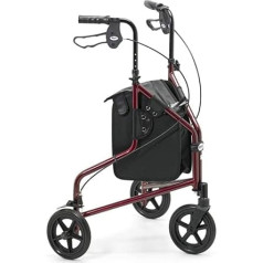 Days 240L Rollator mit Drei Rundauml;dern, leicht, Aluminium, zusammenklappbar, mit Tasche