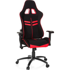hjh OFFICE League Pro I 729260 Gaming Executive krēsls ar roku balstiem, ergonomisks sporta sēdeklis, regulējams krēsla augstums
