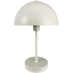 Dyberg Larsen Stokholmas galda lampa 2.0 Pearl White uzlādējama galda lampa Nakts lampa ar 6 stundu akumulatora darbības laiku Lasāmā lampa iekštelpām un ārpus telpām LED lampa Dāņu dizains