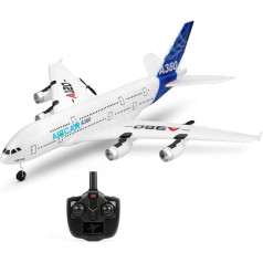 Sunydog RC lidmašīna, XK A120 Airbus A380 modelis lidmašīna 3CH EPP 2.4G tālvadības pults lidmašīna ar cieto spārnu RTF rotaļlieta kā lieliska dāvana pieaugušajiem