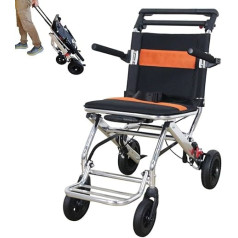 POLIRONESHOP KIO Folding Transport Trolley Travel Pram Wheelchair Aluminium