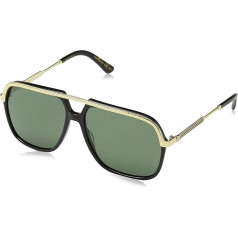 Gucci Unisex pieaugušo saulesbrilles GG0200S 001 melnas (1/zaļas), 57