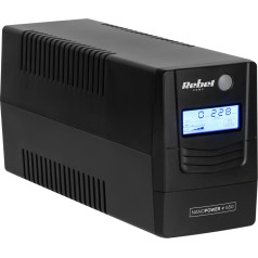 Nepārtrauktās barošanas avots UPS modelis Nanopower Plus 650 ( bezsaistē, 650VA / 360W , 230 V , 50Hz , LCD , USB , RJ45 )