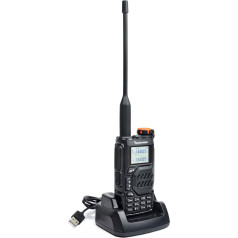 QUANSHENG UV-K5 Radio 5W Walkie Talkie tālvadības tālvadības uzlādējams rokas radio pieaugušajiem Policijas radio ar FM, NOAA, C tipa uzlāde, 200 kanāli (UV-K5)