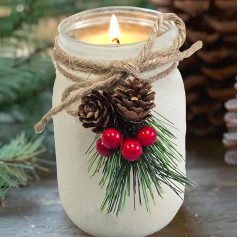 Christmas Decoration - Christmas Decoration - 18 oz Candles in Glass - Unique Christmas Gifts for Women, Adults, Teachers, Mothers - Christmas Candles