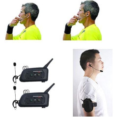 Maxquall Referee Headset 2 Referees Full Duplex Futbola bezvadu austiņas Bezvadu futbola austiņas Bezvadu futbola austiņas Austiņas Futbola tiesnešu komunikācija