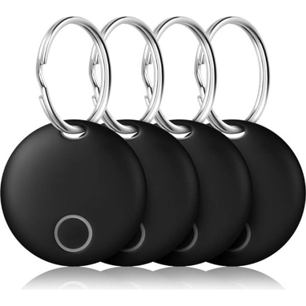 Ainiv Smart Tag Pro, 4 gab. atslēgu meklētājs, čemodāna meklētājs, saderīgs ar Apple, lietotne (tikai iOS), Bluetooth atslēgu meklētājs bagāžai/ somām, nomaināma baterija, IP67 ūdensizturīgs