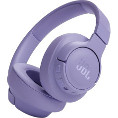 JBL Tune 720BT bezvadu austiņas uz ausīm - ar JBL Pure Bass skaņu, Bluetooth un vieglu, salokāmu dizainu - līdz 76 stundām mūzikas atskaņošanas - violetas krāsas