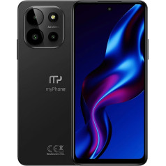 myPhone N23 5G Cosmic Black Plāns un elegants viedtālrunis NFC funkcija ar 5000 mAh akumulatoru 50 mpx kamera