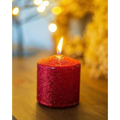 Marco Paul Pillar Candle - Elegant Church Christmas Candle - Home Decoration Candle Lighting - Festive Wedding Decor Candle for Event Dining Room Party Outdoor Table Decoration