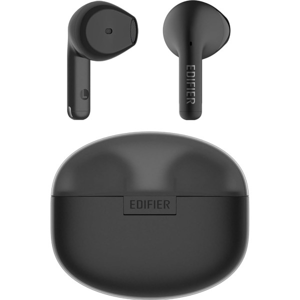 Edifier X2s Bluetooth austiņas, bezvadu Bluetooth 5.3 In-Ear austiņas, dinamiskais 13 mm draiveris, AI apkārtējā trokšņa slāpēšana, individuāla skaņa, IP54 ūdensizturīgas austiņas - melnas krāsas