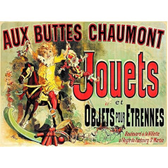 Artery8 Aux Buttes Chaumont Jouets franču Ad Monica dzīvoklis draugi liels sienas mākslas plakāts drukāt bieza papīra 18 x 24 collu franču sienas plakāts drukāt