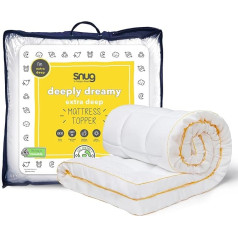 Snug Deeply Dreamy Stepēts mīksts, īpaši biezs matrača pārvalks vienvietīgajam matračam 4