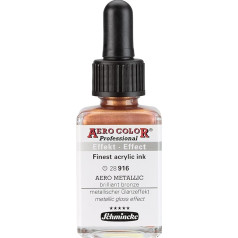 Schmincke Aero Color® Professional - Finest Airbrush Paints, Aero Metallic Brilli. Bronze - 28 ml